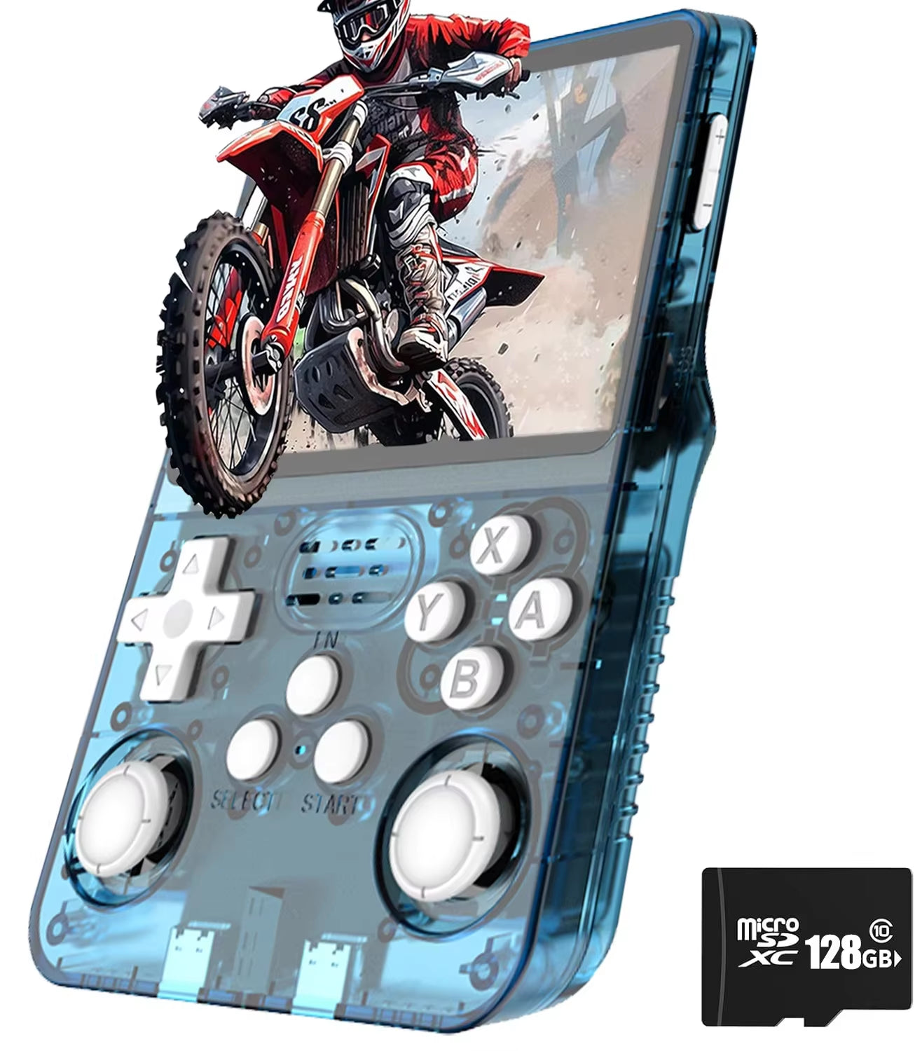 R36S Retro Game Console Handheld Video Arkos 2.0 System 3.5 Inch Single Card Portable Pocket Video Player 64GB 128GB 20000 Games